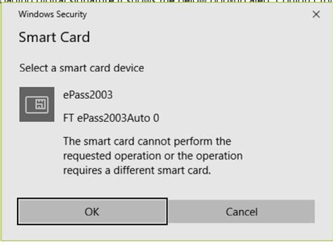 the smart card cannot perform the request|smart card is read only.